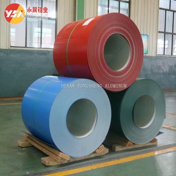 1000 3000 500 Series Color Coated Aluminum Coil 0.2-6mm UV Weather Resistant For Pipe Wrapping Building Fascia Trim Free Sample FOB Qingdao Shanghai