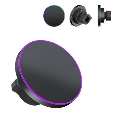 Powerful Magsafe Charger For Car RGB Lighting Display Compact Lightweight