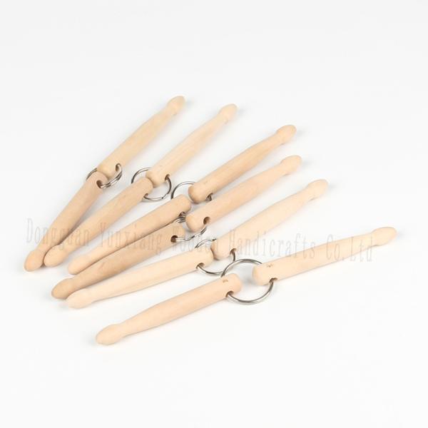 Custom Wooden Drum Stick Keychain for Musicians