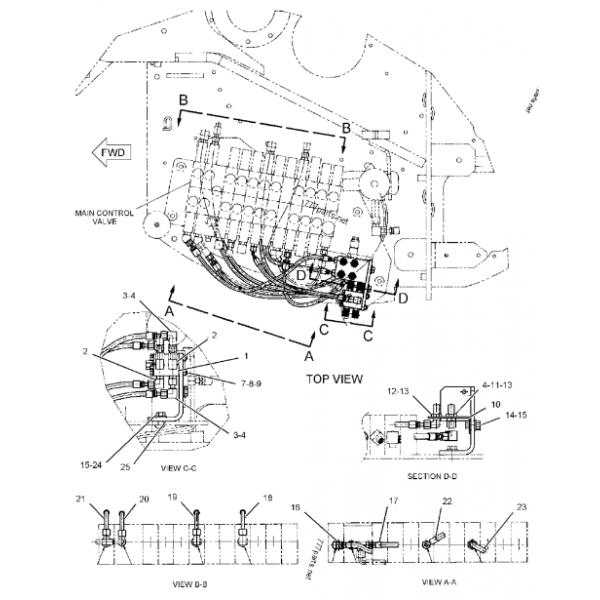 Собрание регулятора гидронасоса экскаватора SBS120 Belparts E320C