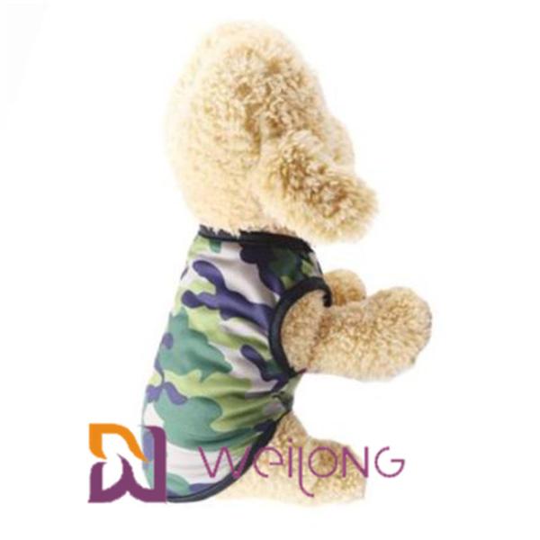 Футболки равнины одежды любимца рубашки собаки камуфлирования сетка безрукавной красочная Breathable