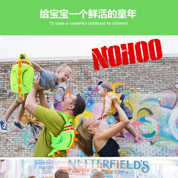 Dinosaur Kids Waterproof Backpack , Eco - Friendly Toddler Character Backpacks