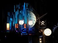 Luz conduzida inflável dos eventos da fase do partido da decoração da esfera com tripé inoxidável
