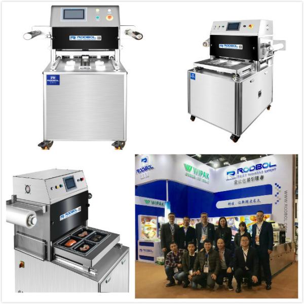 Атмосфера машины упаковки кожи вакуума подноса доработанная свободно стоя стиль