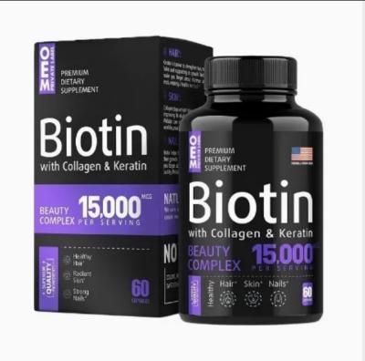 Healthcare Biotin Collagen Keratin Capsules Supplement Biotin Capsules For Hair Growth