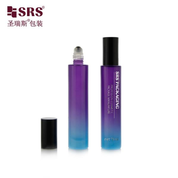 GB1-15ml Essential Oil Roll On Container Gradient Purple Blue Colored Customized