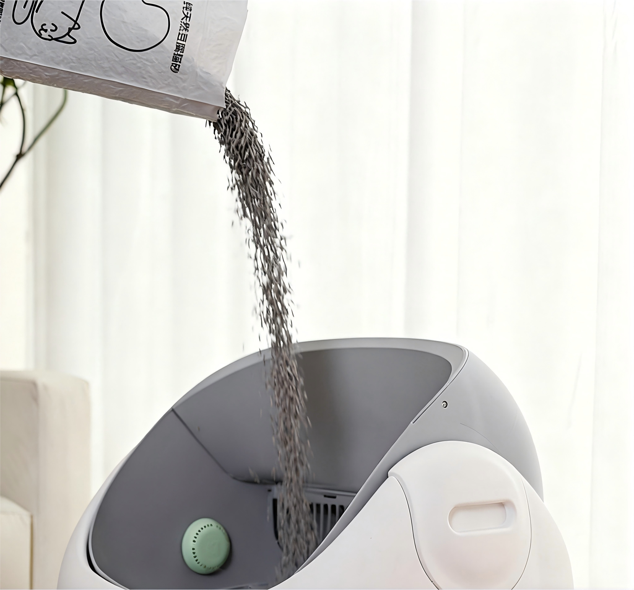 For Multiple Cats Litter Box Enclosed Anti-splatter With Sieve Deodorant Ball Large Capacity