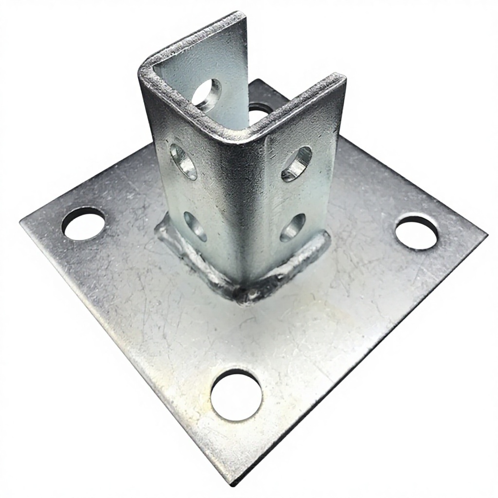 Manufacturer Carbon Steel Strut Fitting Post Base Brackets