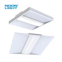 Lumières de troffer à LED en acier peint en poudre blanche CCT Angle réglable du faisceau de 120 degrés