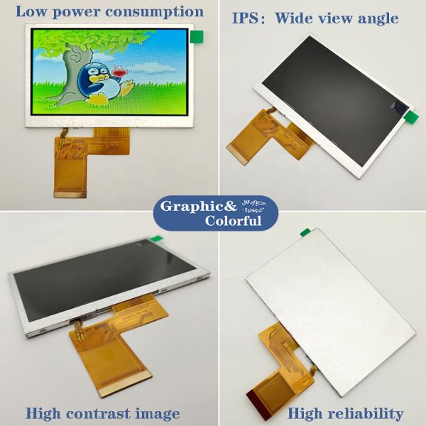 4.3 Inch TFT LCD Display with 480x272 RGB Resolution and IPS Viewing Angle