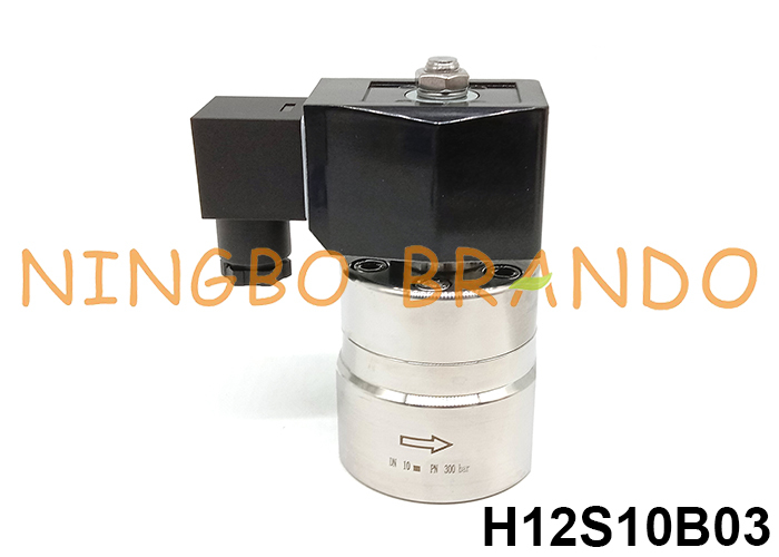 300 bar High Pressure Solenoid Valve 3/8'' 220V 110V 24V 12V