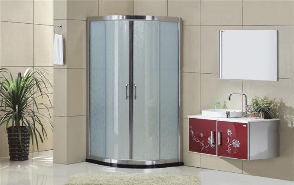 Sector Two Sliding Shower Enclosure 8mm Frosted Tempered Glass CE Certification
