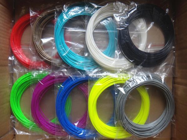 50g/pc ABS Filamento for 3D printer pen, DIA 1.75 mm 3D doodle printing pen filament