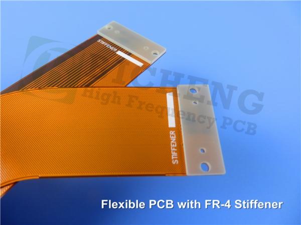 Double-Sided Flexible Polyimide PCB with 0.22mm Flex Thickness, Yellow Coverlay, and ENIG Finish