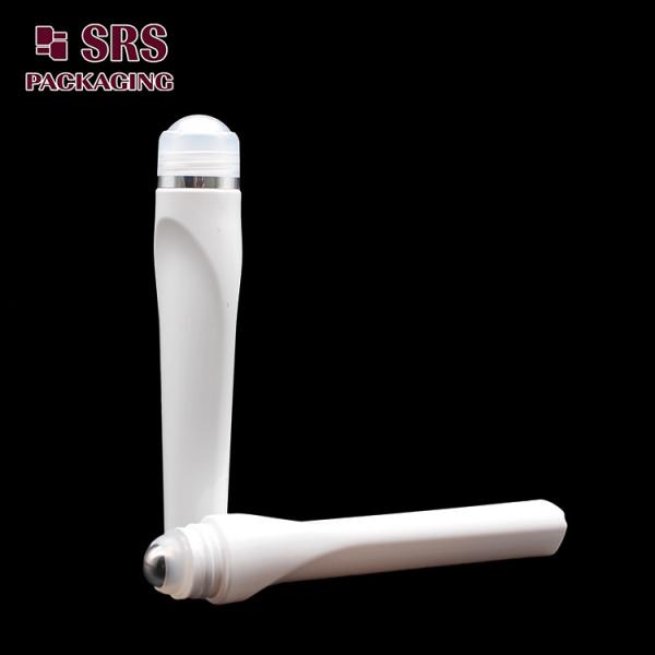 SRS luxury plastic white color 15ml roll on bottle for eye cream