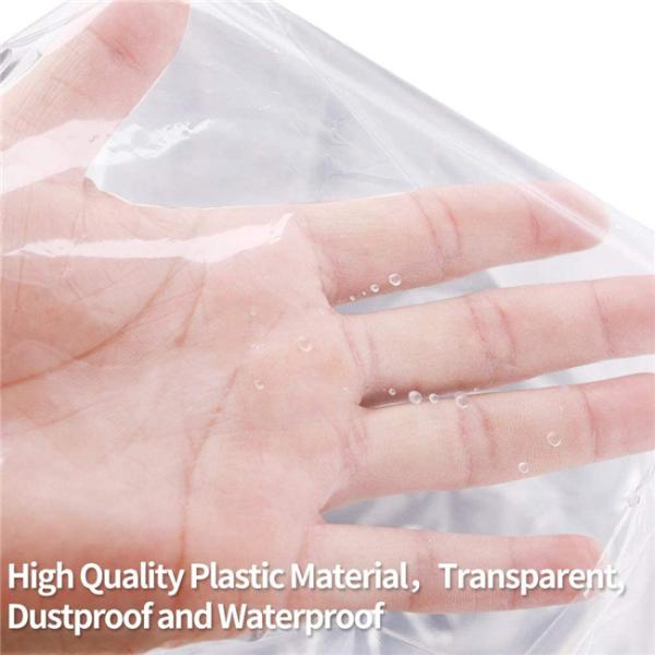 Laundrette Disposable Clear Garment Bags Polythylene Clothes Protector Bags