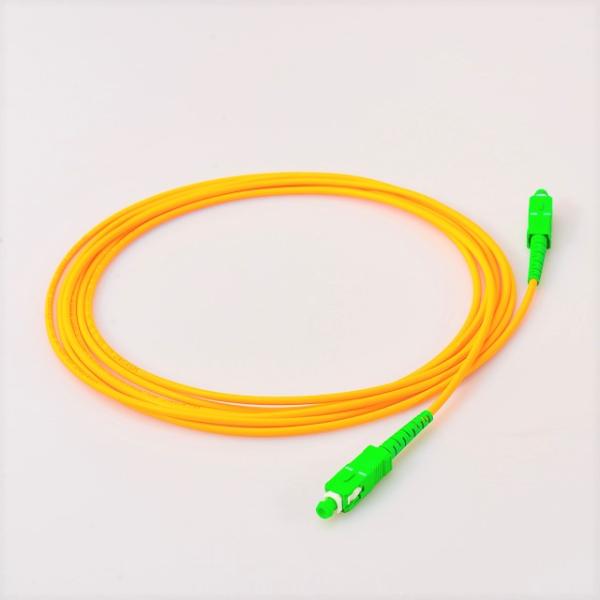 FTTH используют симплексные 9/125 1 2 режим гибкого провода оптического волокна Sc в 3 метра одиночный