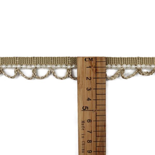 Tassel  Polyester Beads Pearl Fringe Trim 2cm