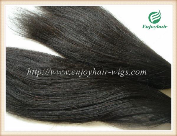 Hand tied weaviing Brazilian 5A virgin remy hair,YAKI straight hair extension