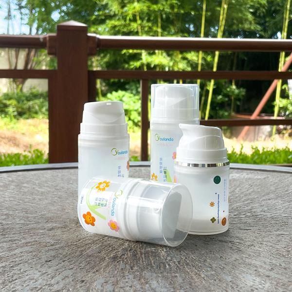 Botella de bomba sin aire de 30 ml 100 ml Crema facial botella de base botella de bomba de embalaje sin aire Cosméticos