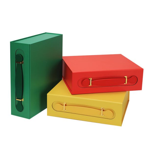 Folding Gift Box Custom Gift Box Ideal For Various Gift Products With Optional Handle