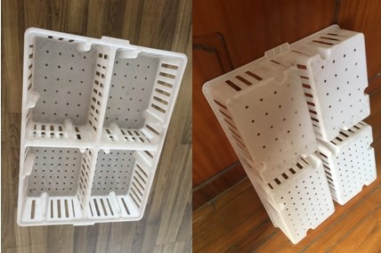 клетки птицы аксессуаров птицефермы 685x495x135mm случай клетки цыпленка пластиковой пластиковый