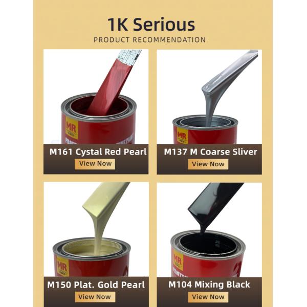 M111 1K Transparent Iron Red Automotive Body Paint Liquid Car Paint