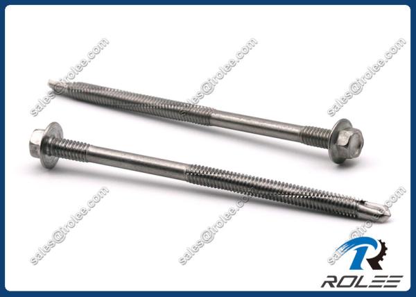 410 Stainless Hex Washer Head Self Drilling Screw for Heavy Duty Steel Structure