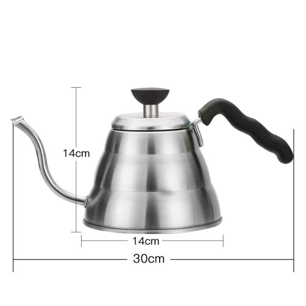 1000ml Pour Over Gooseneck Kettle Coffee Drip Kettle For Kitchen Or Coffee Shop