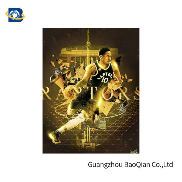Impressão Lenticular colorida do cartaz 3D para NBA que anuncia 50 * 71cm