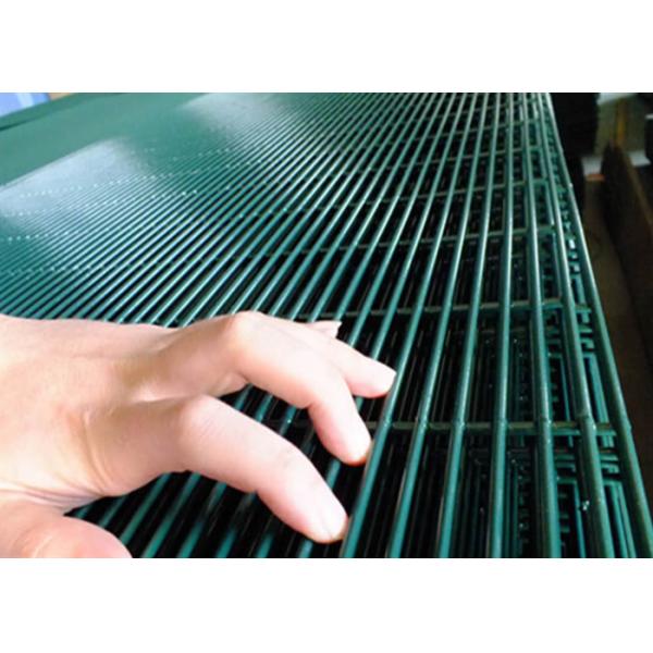 Oem 358 Security Fencing Powder Coated Green Color For Railway Station