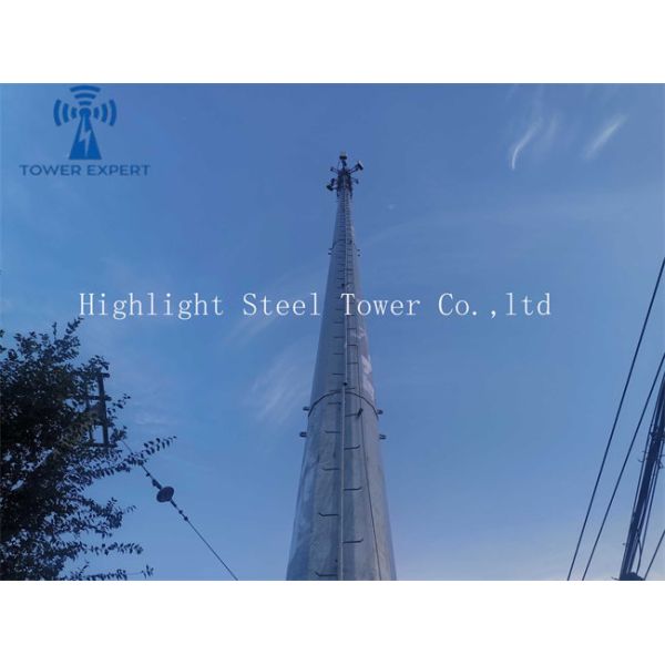 Self Support 10-500kv HDG Electric Transmission Steel Monopole Tower Pylon Single Pole Tower