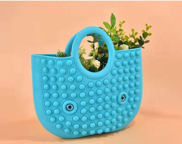 PNF colorido do silicone EN71 remexe-se a Toy Bag 20x32in para mulheres