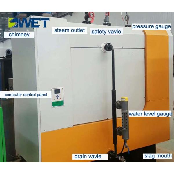 Biomass Wood Pellet Steam Boiler For Pharmaceutical Industry Color Customized