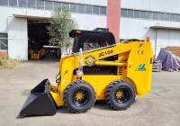 1100kg Skid Steer Loader JC100 Weichai 73kw with 84'' angle broom For Sale