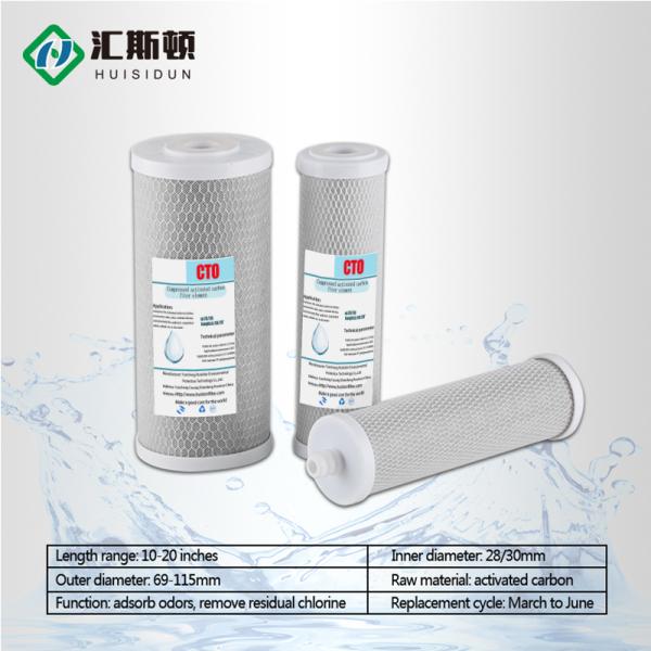 Белый и голубой углерод активного древесного угля CTO фильтр картридж для домашней системы фильтрации