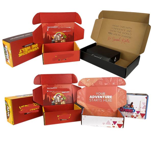 Personalized digital printing mailer custom logo packaging boxes corrugated cosmetic beauty products clothing shipping boxes