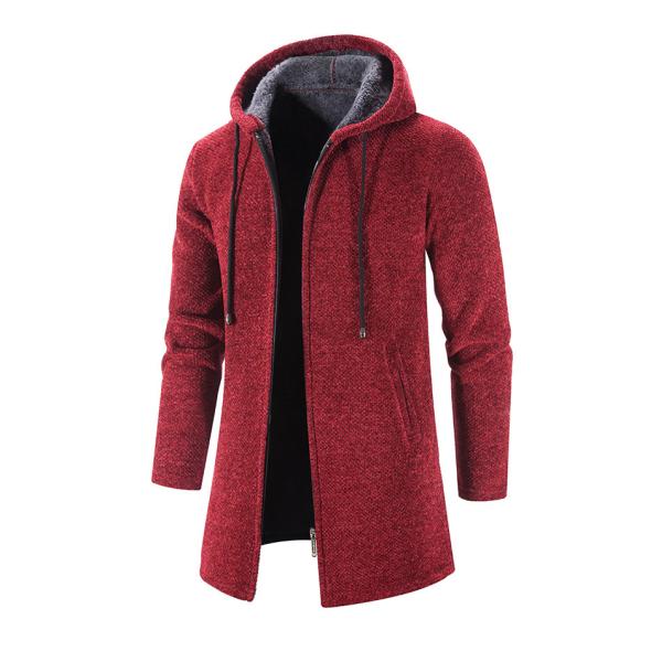 Upgrade Your Wardrobe Men's Chenille Print Cardigan Sweater Coat for Autumn and Winter
