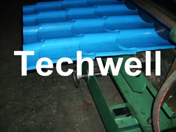 Metal Roof Tile Roll Forming Machine With Pressing Mould TW-GTM