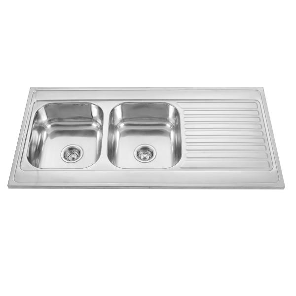 0.6mm 0.8mm падают в двойную раковину шара с one piece Drainboard