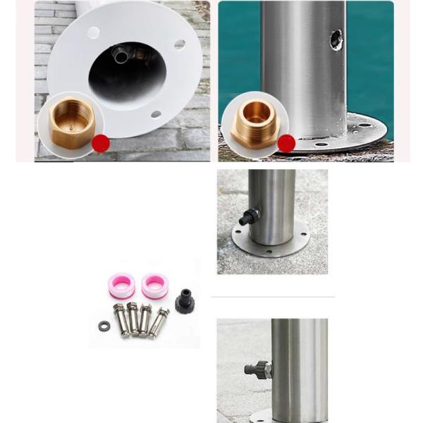 Outdoor Faucet Garden Water Taps Stainless Steel Standpipe Watering Post 86cm 34 inches Height