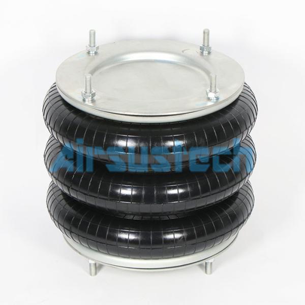 Triple Convoluted Industrial Air Springs 12x3 Carbon Steel Firestone Bellows Air Bags W01-R58-4062