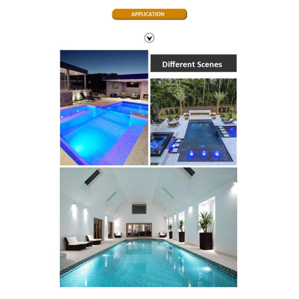 Мини DMX бассейн светофор RGB встроенный бассейн ступеневые огни IP68