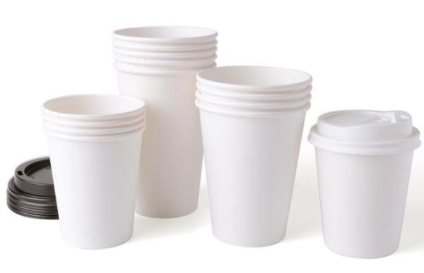 12OZ DISPOSSIBLE PAPER CUPS WITH LIDS FOR HOT DRINKS PERSONALIZED PAPER COFFEE CUPS