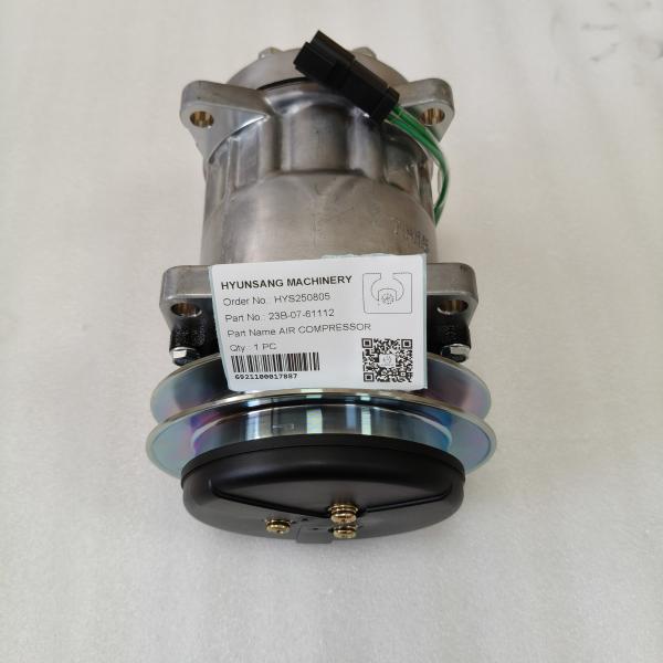 Hyunsang Excavator Parts Air Compressor 23B-07-61112 for Komatsu Motor Grader GD535-5 GD555-5 GD655-5 GD655-6 GD675-3E0 GD675-5