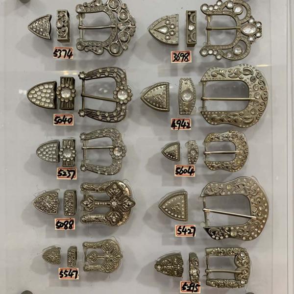 TGKELL Flower Belt Buckle Hardware Alloy Brass Man Women for Garments
