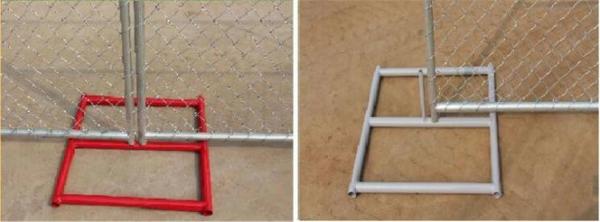 chain link temporary construction fence panels 6FT X 10F Mesh 2 3/8  x 2 3/8 ( 60mm x 60mm ) x 12 gauge wire
