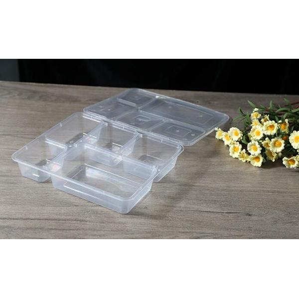 Lancheira transparente do compartimento dos PP 5 do bom alimento natural com Microwable