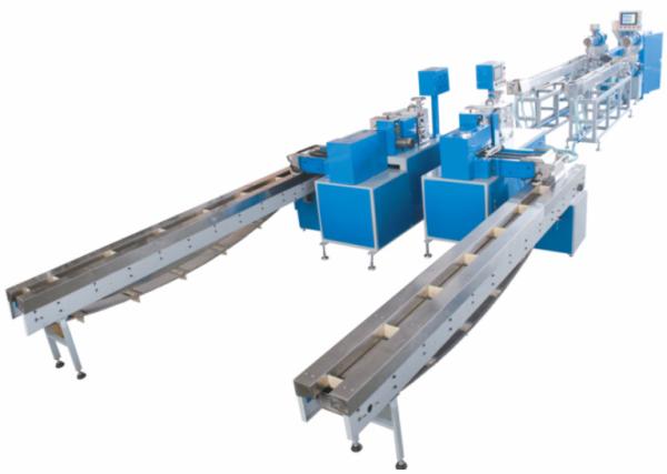 Double Capacity Three Color PP Straw Extrusion Line High Speed 11Kw Power