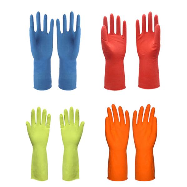 Cotton Spray Flocklined Dishwashing M45g Household Cleaning Gloves